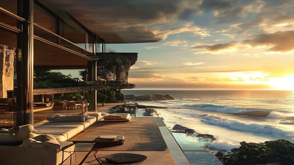 Elegant seaside luxury residences with panoramic ocean views and modern amenities.