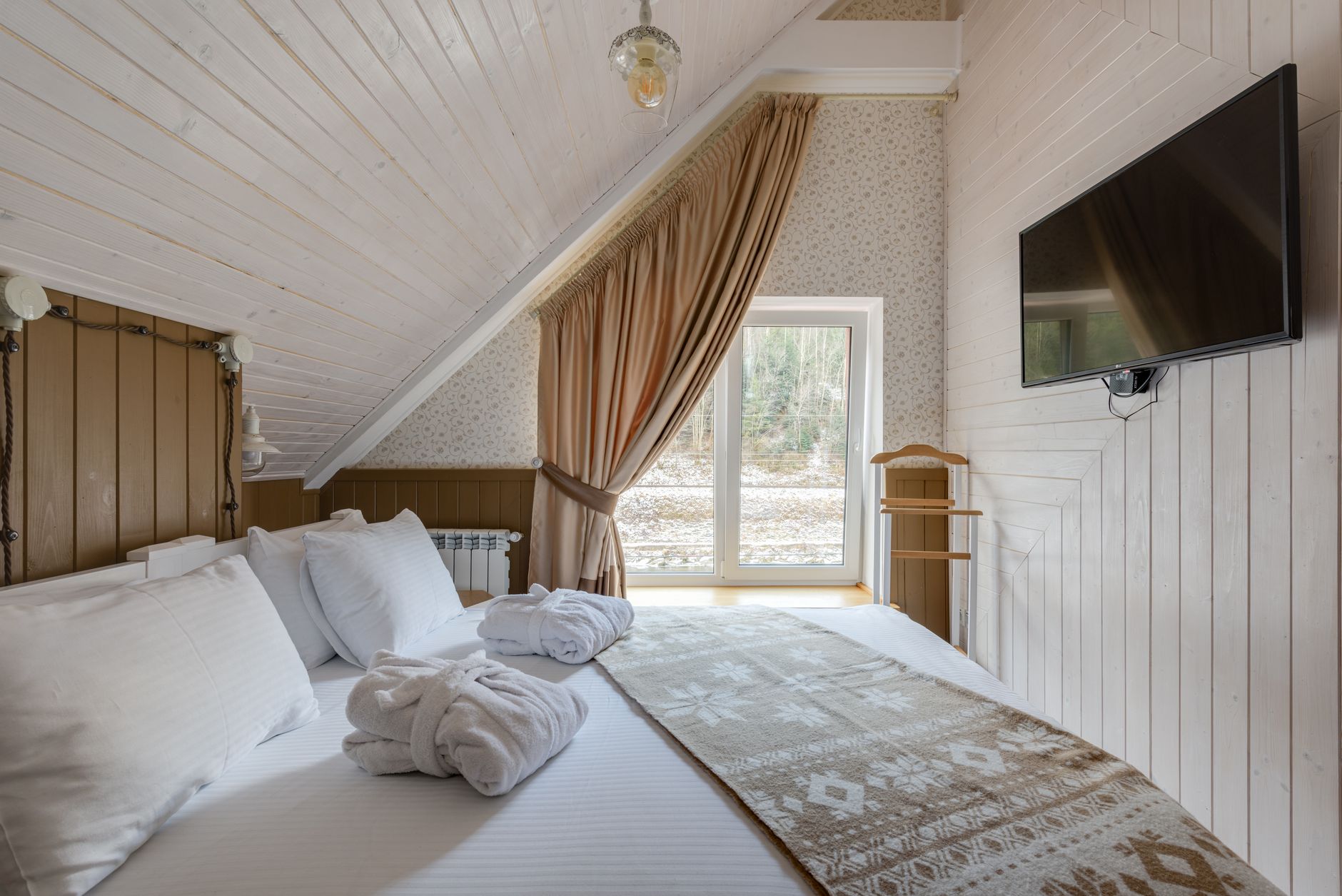 Elegant luxury guest house with spacious rooms, modern amenities, and stunning garden view for exclusive stays