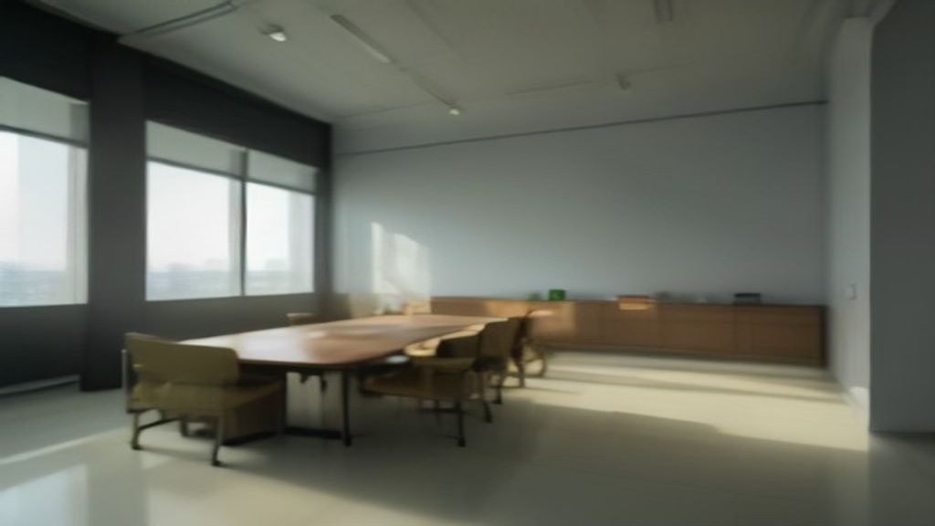Modern commercial office space available for lease with open floor plan and large windows
